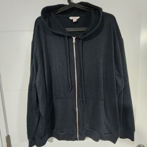 Joe Fresh Black Zip-Up Cardigan